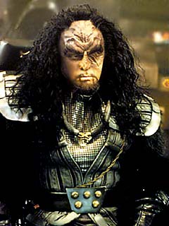 General Martok, a Klingon who would one day be the Chancellor, on the eve of battle.