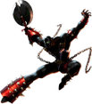 Spawn as he appears in the Xbox version of Soul Calibur II.