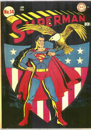 Cover of Superman #14, dated January-February 1942. Art by Fred Ray.