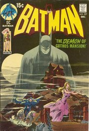 An example of Batman's return to a more gothic atmosphere during the 1970s. Batman #227 (December 1970). Art by Neal Adams.