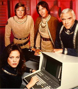 Promotional shot for the 1978 Battlestar Galactica televison series