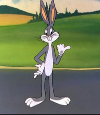 Bugs Bunny, as seen in the Looney Tunes short "Rabbit Transit."