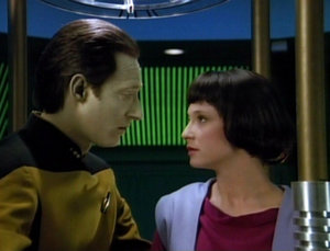 Data and Lal, his short-lived android daughter