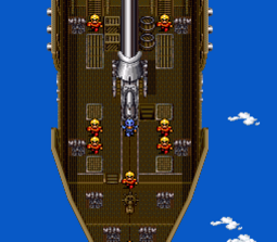 Airships have appeared in every Final Fantasy game (Final Fantasy IV shown).