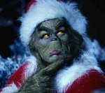 Jim Carrey as the Grinch.