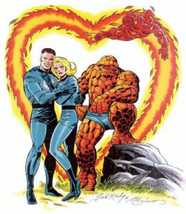 The Fantastic Four, one of Kirby's most famous co-creations.