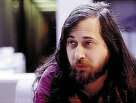 Richard Stallman, founder of the GNU project for a free operating-system.