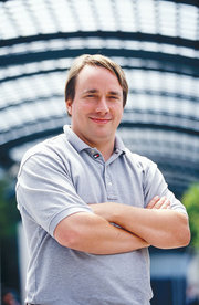 Linus Torvalds, creator of the Linux kernel.