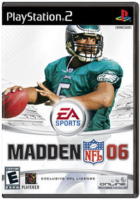 Cover of the PlayStation 2 version of Madden 06.