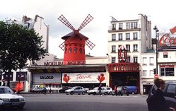 The Moulin Rouge on Boulevard de Clichy (Paris, France)