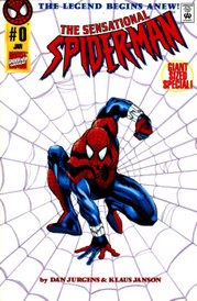 Ben Reilly as Spider-Man, showing his version of the costume.