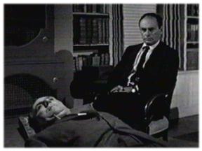 William Bendix and Martin Balsam in "The Time Element"