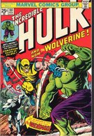 Cover of Incredible Hulk #181, featuring Wolverine's first full appearance