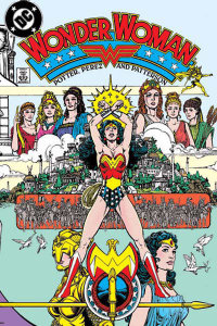 Cover to Wonder Woman: Gods and Mortals TPB. Art originally from the cover to Wonder Woman (v2) #1, by George Perez.